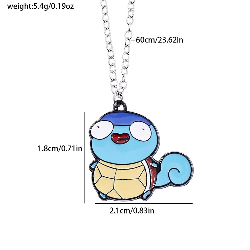 Anime Pokemon Metal Toy, Cute Figure, Pikachu, Squirtle, Psyduck, Charmander, Party Decoration Cosplay Gift