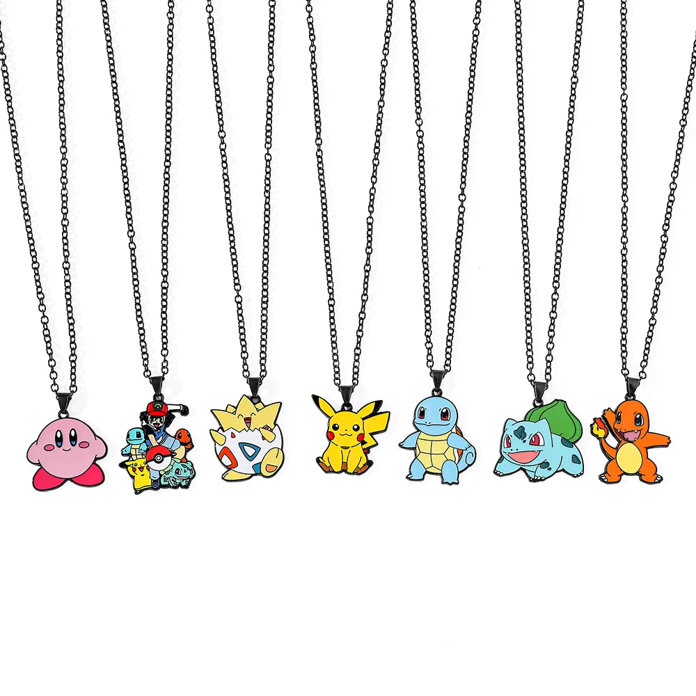 Anime Pokemon Metal Toy, Cute Figure, Pikachu, Squirtle, Psyduck, Charmander, Party Decoration Cosplay Gift