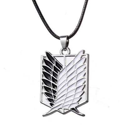1 Pair Anime Attack on Titan Wings of Freedom Investigator Logo Alloy Pendant Jewelry Necklace Party Accessories