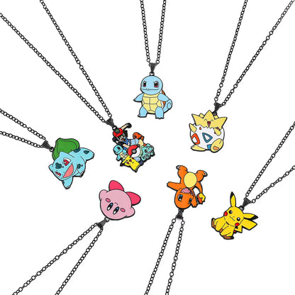 Anime Pokemon Metal Toy, Cute Figure, Pikachu, Squirtle, Psyduck, Charmander, Party Decoration Cosplay Gift