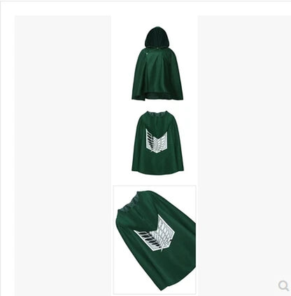 Fashion Anime No Kyojin Cloak Cape Clothes Cosplay Costume Fantasia Attack on Titan plus Free Shipping