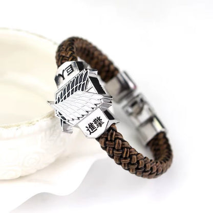 Anime Attack on Titan Bracelet Trend Personality Bracelet Men'S and Women'S Bracelet Hip Hop Style Unisex Party Accessories