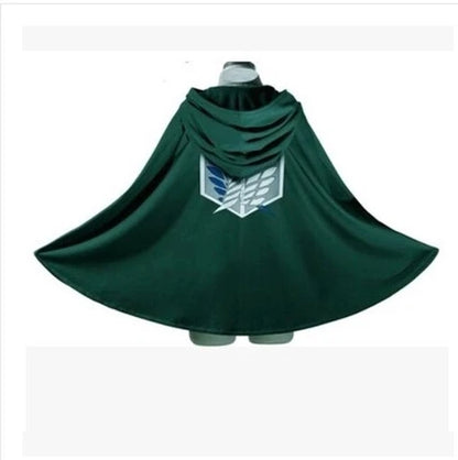 Fashion Anime No Kyojin Cloak Cape Clothes Cosplay Costume Fantasia Attack on Titan plus Free Shipping
