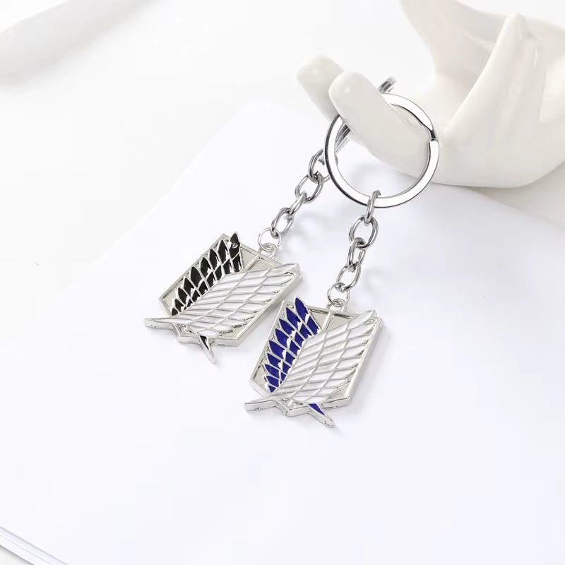 1 Pair Anime Attack on Titan Wings of Freedom Investigator Logo Alloy Pendant Jewelry Necklace Party Accessories
