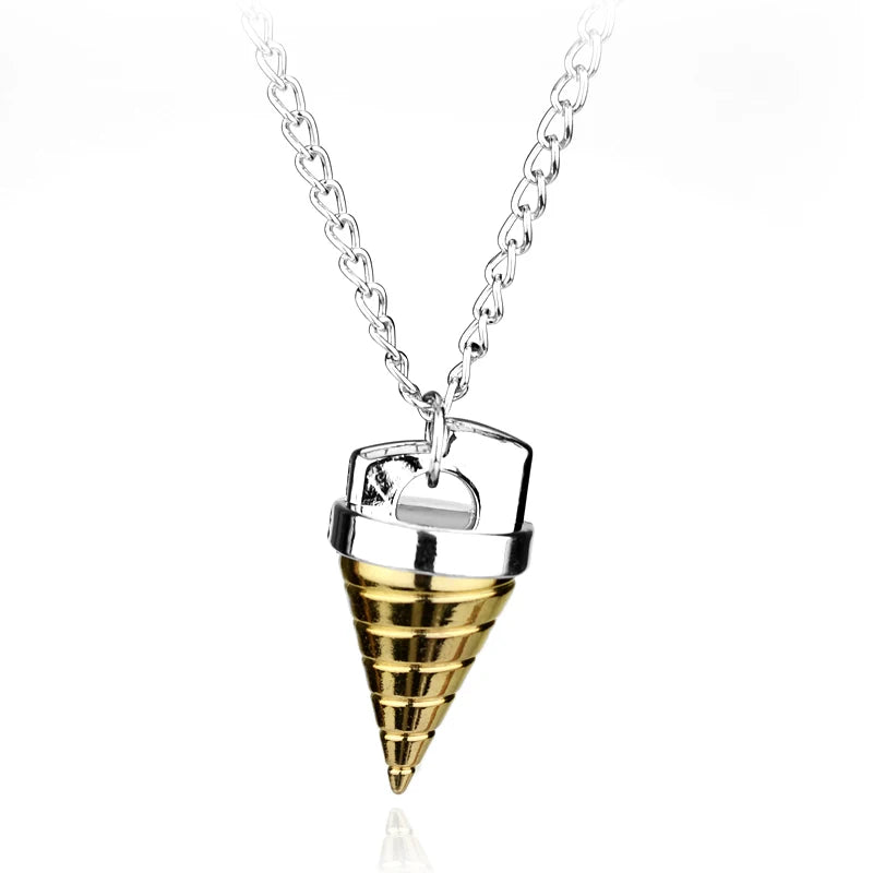 Anime Tengen Toppa Gurren-Lagann Necklaces Simon Ganman Spiral Pendant Necklace for Women Men Hold Accessories Jewelry Decor