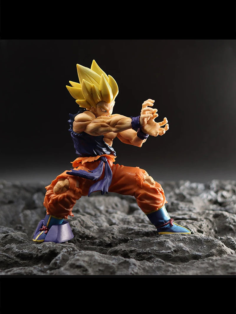 6.29In/16Cm Anime Dragon Ball Z Figure Kamehameha Son Goku Figure PVC Action Figures Collection Model Toys for Christmas Gifts