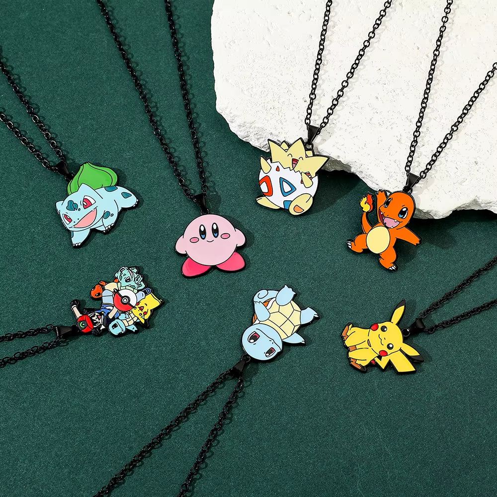 Anime Pokemon Metal Toy, Cute Figure, Pikachu, Squirtle, Psyduck, Charmander, Party Decoration Cosplay Gift