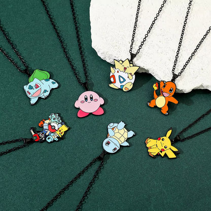 Anime Pokemon Metal Toy, Cute Figure, Pikachu, Squirtle, Psyduck, Charmander, Party Decoration Cosplay Gift