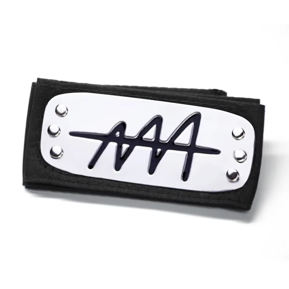 Naruto Shippuden Anime Cosplay Forehead Headband Uzumaki Uchiha Sasuke Kakashi Action Figurs Headband Toys Model Cos Juguetes