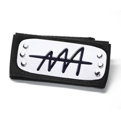 Naruto Shippuden Anime Cosplay Forehead Headband Uzumaki Uchiha Sasuke Kakashi Action Figurs Headband Toys Model Cos Juguetes