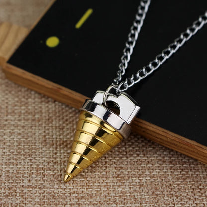 Anime Tengen Toppa Gurren-Lagann Necklaces Simon Ganman Spiral Pendant Necklace for Women Men Hold Accessories Jewelry Decor