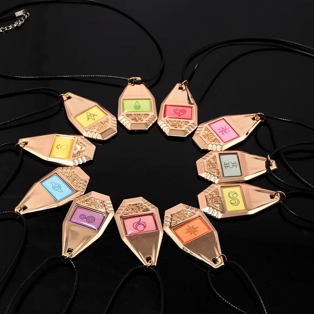 Anime Digimon Adventure Necklace 11 Styles Evolver Metal Pendant Csoplay Necklace Unisex Jewelry Accessories Gift Decoration