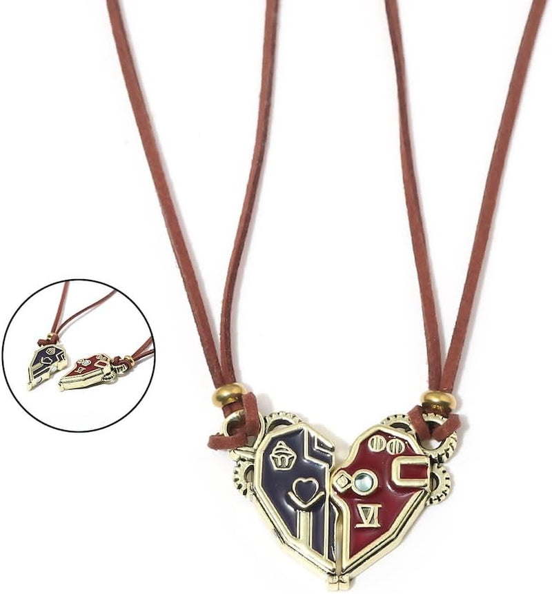 Necklace Arcane Cosplay Necklace Vi/Caitlyn Pendant Comic Con Fans Collection Halloween Costume Accessories Pendant Party Necklaces Gift for Men and Women