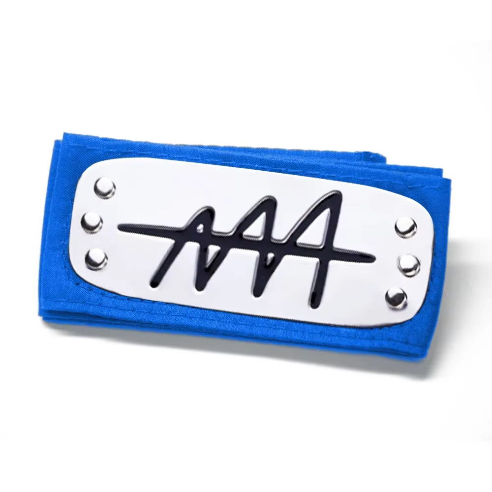 Naruto Shippuden Anime Cosplay Forehead Headband Uzumaki Uchiha Sasuke Kakashi Action Figurs Headband Toys Model Cos Juguetes