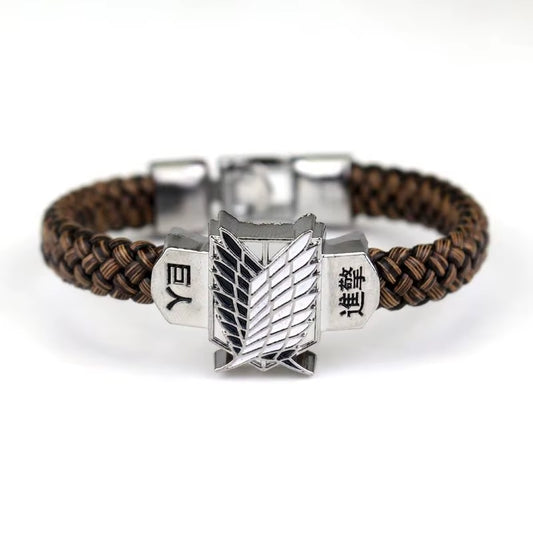 Anime Attack on Titan Bracelet Trend Personality Bracelet Men'S and Women'S Bracelet Hip Hop Style Unisex Party Accessories