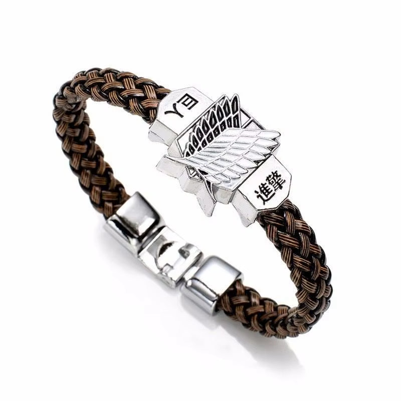 Anime Attack on Titan Bracelet Trend Personality Bracelet Men'S and Women'S Bracelet Hip Hop Style Unisex Party Accessories