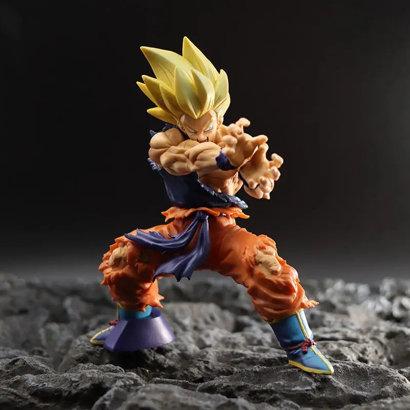 6.29In/16Cm Anime Dragon Ball Z Figure Kamehameha Son Goku Figure PVC Action Figures Collection Model Toys for Christmas Gifts